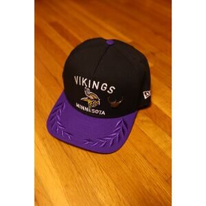 New Era 9Fifty Minnesota Vikings Purple Bill Black Snapback